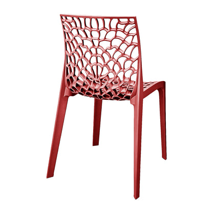 Hush Stackable Chair Bordeaux PP 41x53x80.5