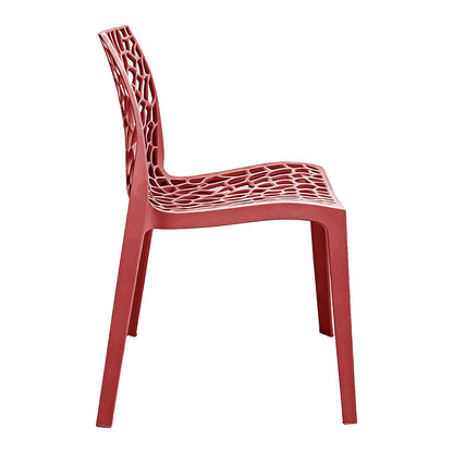 Hush Stackable Chair Bordeaux PP 41x53x80.5