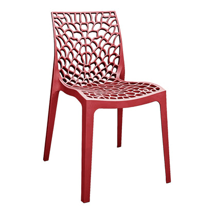 Hush Stackable Chair Bordeaux PP 41x53x80.5