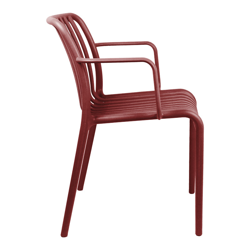Armchair Zoi Stackable Bordeaux PP 54x57.5x79