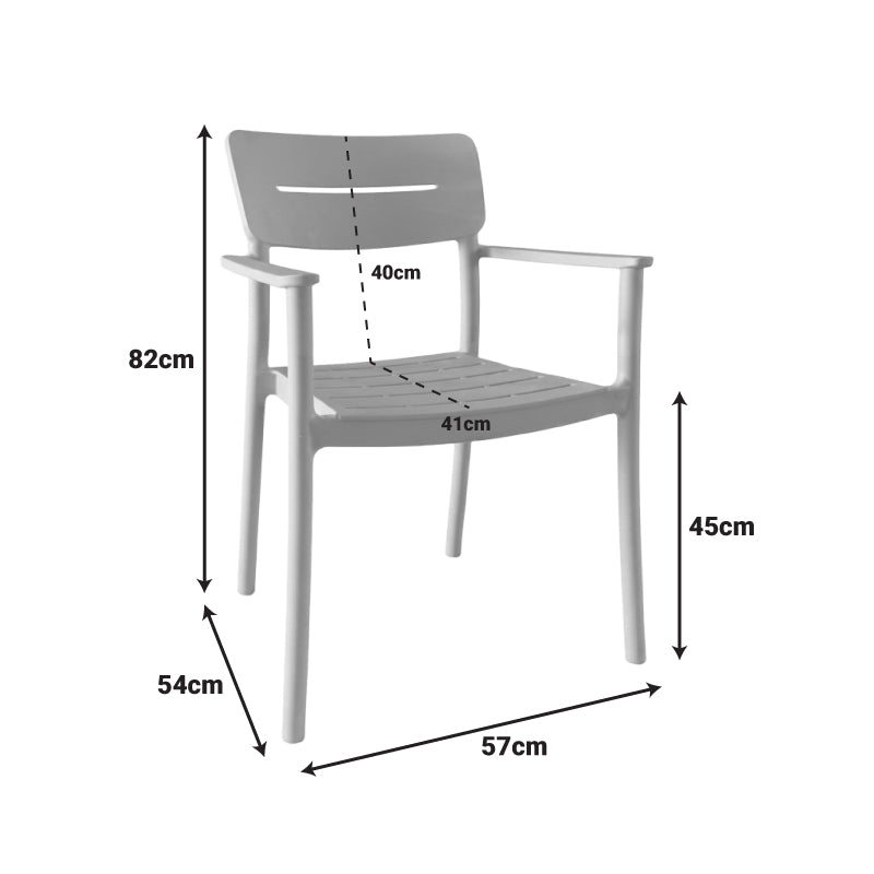 Pilma Cappuccino Armchair PP 57x54x82