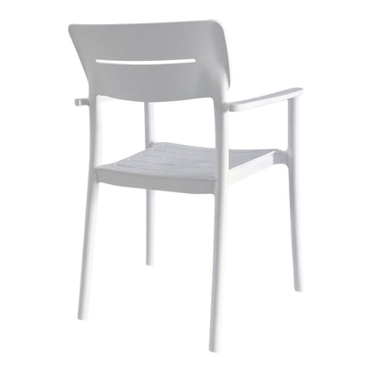 Armchair Pilma White PP 57x54x82