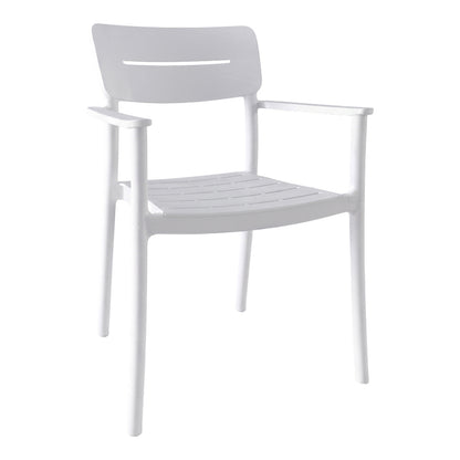 Armchair Pilma White PP 57x54x82