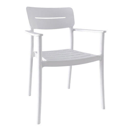 Πολυθρόνα Pilma Λευκό PP 57x54x82