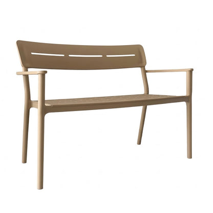 Παγκάκι Διθέσιο Cadrin Cappuccino PP 117x60x83