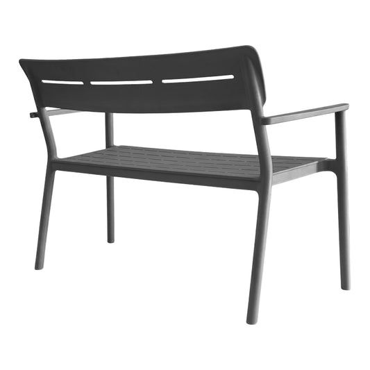 Παγκάκι Διθέσιο Cadrin Ανθρακί PP 117x60x83