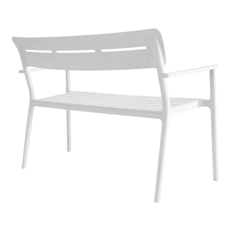Παγκάκι Διθέσιο Cadrin Λευκό PP 117x60x83