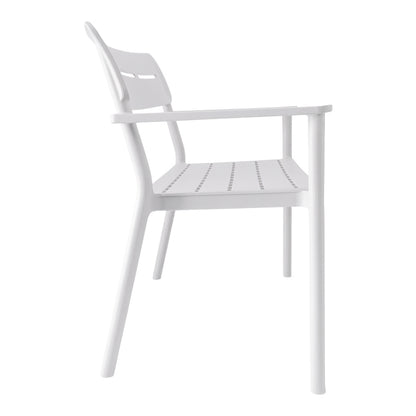 Παγκάκι Διθέσιο Cadrin Λευκό PP 117x60x83