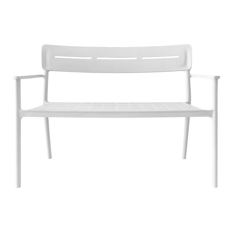 Παγκάκι Διθέσιο Cadrin Λευκό PP 117x60x83