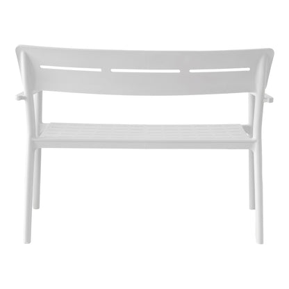 Παγκάκι Διθέσιο Cadrin Λευκό PP 117x60x83