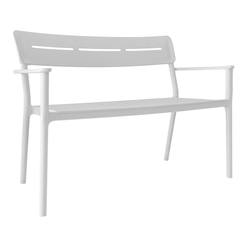 Παγκάκι Διθέσιο Cadrin Λευκό PP 117x60x83