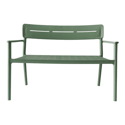 Cadrin 2-Seater Bench Dark Green PP 117x60x83