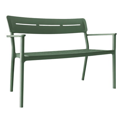 Cadrin 2-Seater Bench Dark Green PP 117x60x83