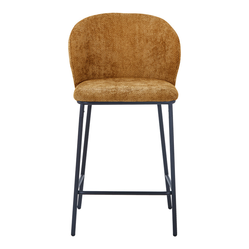 Σκαμπό Μπαρ Karg Camel Ύφασμα-Πόδι Μαύρο Μέταλλο 49x46x93