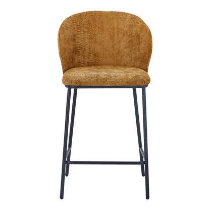 Σκαμπό Μπαρ Karg Camel Ύφασμα-Πόδι Μαύρο Μέταλλο 49x46x93