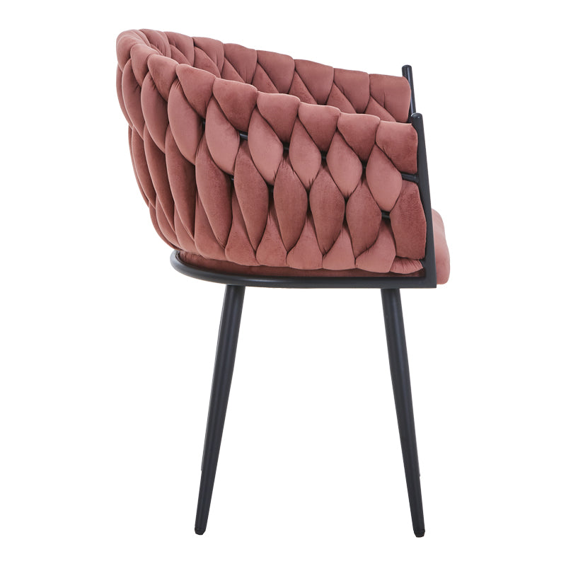 Πολυθρόνα Vivian Σάπιο Μήλο Βελούδο-Πόδι Μαύρο Μέταλλο 61x55x80