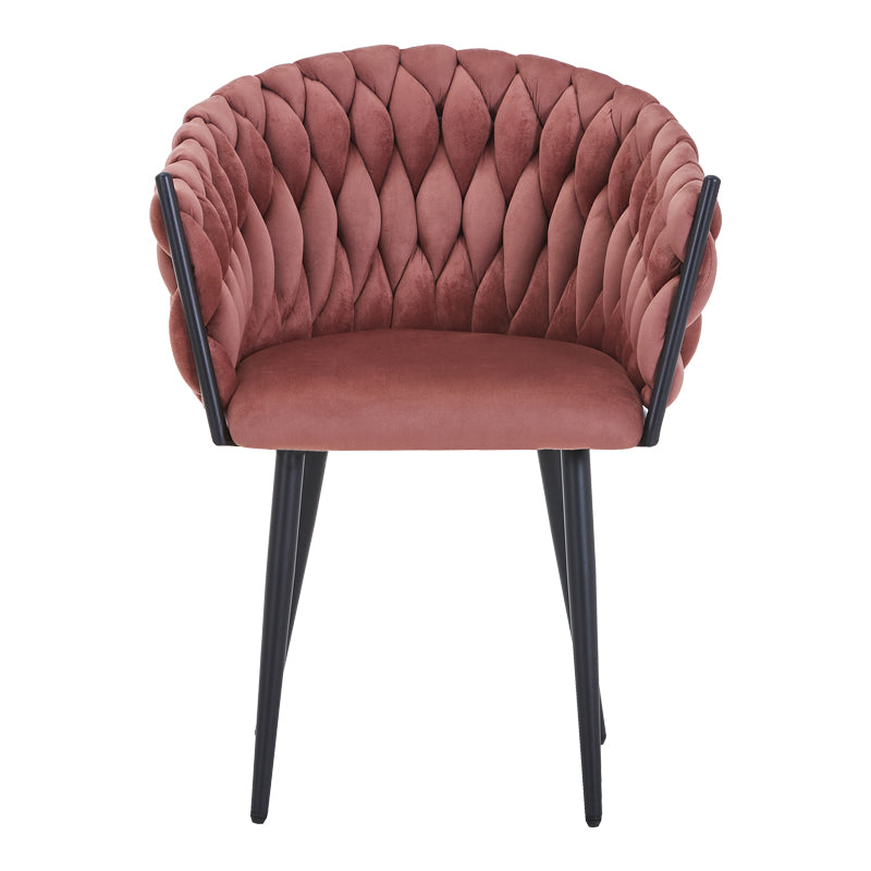 Πολυθρόνα Vivian Σάπιο Μήλο Βελούδο-Πόδι Μαύρο Μέταλλο 61x55x80