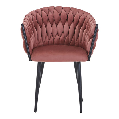 Πολυθρόνα Vivian Σάπιο Μήλο Βελούδο-Πόδι Μαύρο Μέταλλο 61x55x80