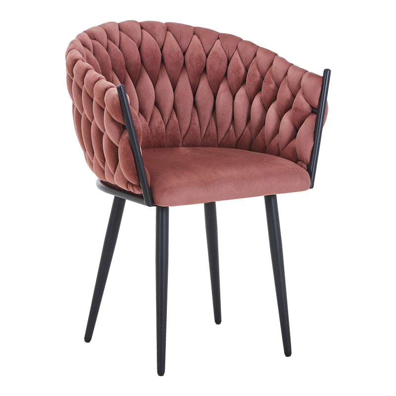 Πολυθρόνα Vivian Σάπιο Μήλο Βελούδο-Πόδι Μαύρο Μέταλλο 61x55x80