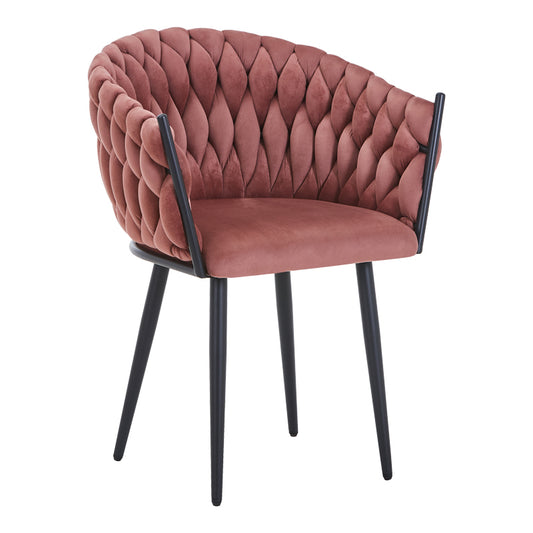 Πολυθρόνα Vivian Σάπιο Μήλο Βελούδο-Πόδι Μαύρο Μέταλλο 61x55x80