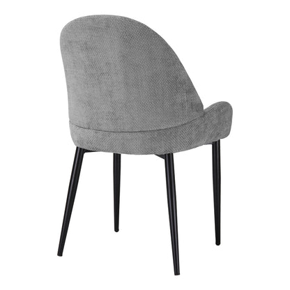 Chair Finda Grey Fabric with Black Metal Leg 59x58x86.5