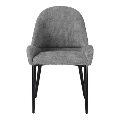 Chair Finda Grey Fabric with Black Metal Leg 59x58x86.5