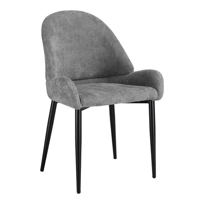 Chair Finda Grey Fabric with Black Metal Leg 59x58x86.5