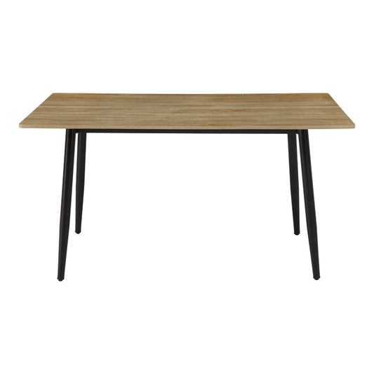 Τραπέζι Loza Sonoma MDF με Μαύρο Μεταλλικό Πόδι 140x80x73