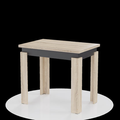 Τραπέζι Επεκτεινόμενο Κουζίνας Family Σονόμα-Ανθρακί 90x60x77