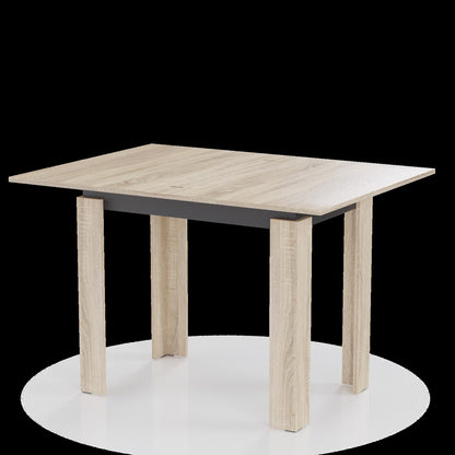 Τραπέζι Επεκτεινόμενο Κουζίνας Family Σονόμα-Ανθρακί 90x60x77