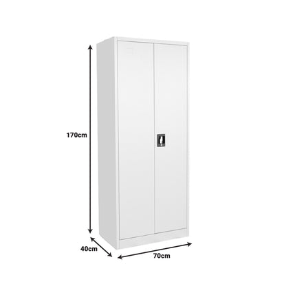 Μεταλλική Ντουλάπα Ugren I σε Απόχρωση Ανοιχτό Γκρι 70x40x170