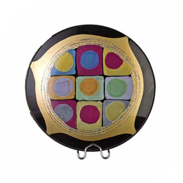 Πιάτο Γυάλινο Χρυσό 27εκ