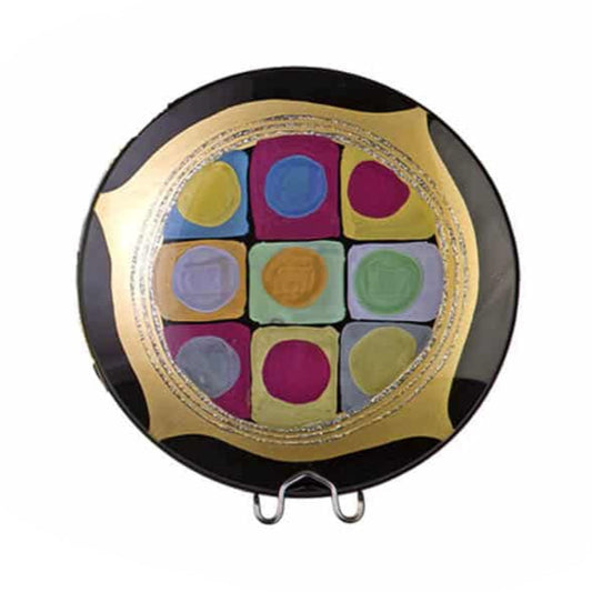 Πιάτο Γυάλινο Χρυσό 31εκ