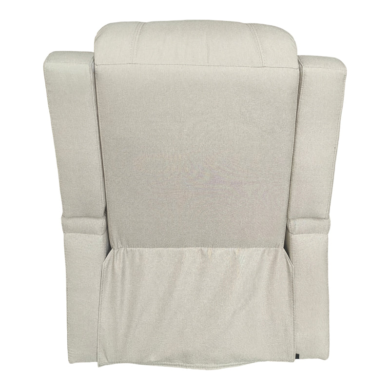 Πολυθρόνα Relax με Μηχανισμό Massage Gessel Μπεζ Ύφασμα 80x90x98