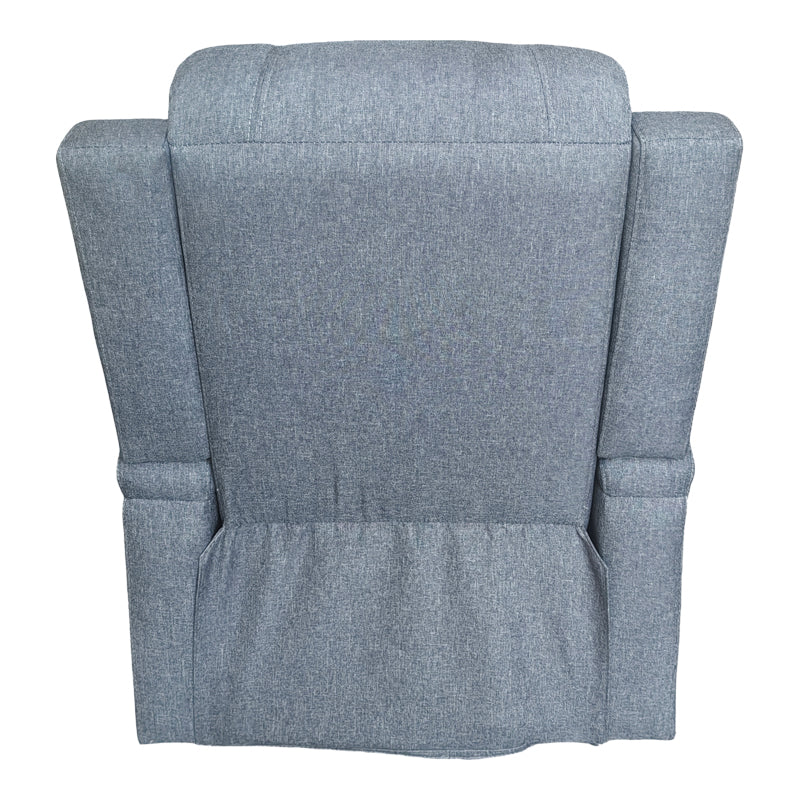 Πολυθρόνα Relax με Μηχανισμό Massage Gessel Ανθρακί Ύφασμα 80x90x98