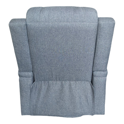 Πολυθρόνα Relax με Μηχανισμό Massage Gessel Ανθρακί Ύφασμα 80x90x98