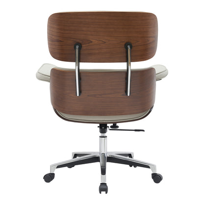 Καρέκλα Γραφείου Διευθυντή Kobane Μπεζ PU-Βάση Χρωμίου 84x75x113.5