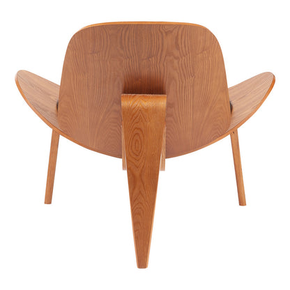 Πολυθρόνα Vilma PU Μαύρο - Plywood Καρυδί 90x76.5x74.5