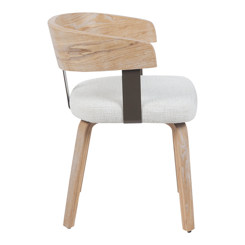 Πολυθρόνα Anesy Μέταλλο-Ξύλο με Ύφασμα σε Μπεζ Απόχρωση 53.5x51x72