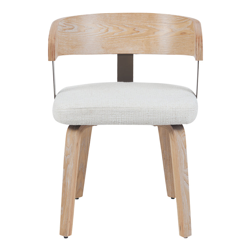 Πολυθρόνα Anesy Μέταλλο-Ξύλο με Ύφασμα σε Μπεζ Απόχρωση 53.5x51x72