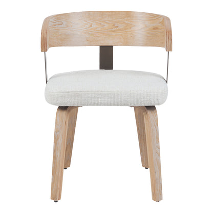 Πολυθρόνα Anesy Μέταλλο-Ξύλο με Ύφασμα σε Μπεζ Απόχρωση 53.5x51x72