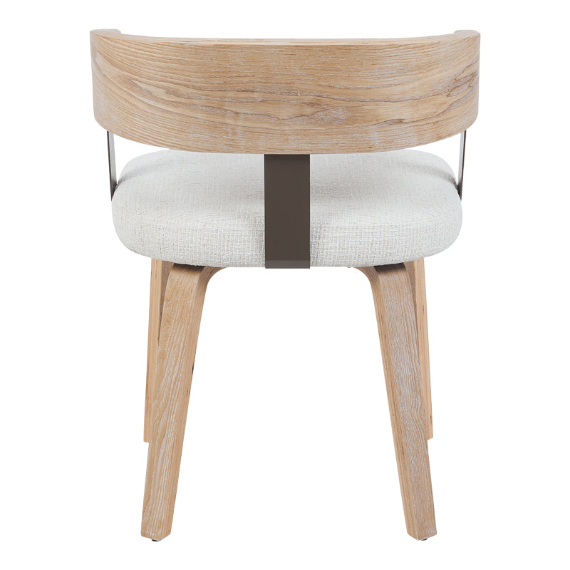 Πολυθρόνα Anesy Μέταλλο-Ξύλο με Ύφασμα σε Μπεζ Απόχρωση 53.5x51x72