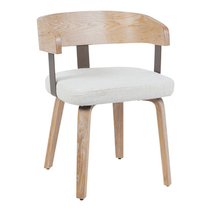 Πολυθρόνα Anesy Μέταλλο-Ξύλο με Ύφασμα σε Μπεζ Απόχρωση 53.5x51x72