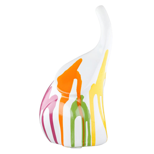 Φιγούρα Ελέφαντας 'Colori' Κεραμικό Πολύχρωμο/Λευκό 8x11.5x19