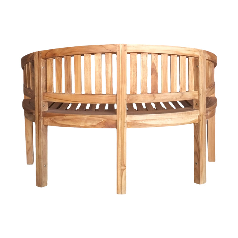 Παγκάκι Διθέσιο Coren Φυσικό Teak Ξύλο 130x61x87