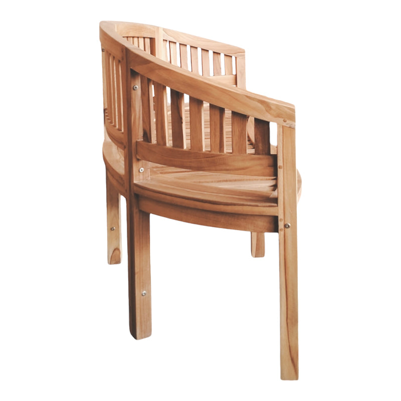 Παγκάκι Τριθέσιο Coren Φυσικό Teak Ξύλο 150x61x87