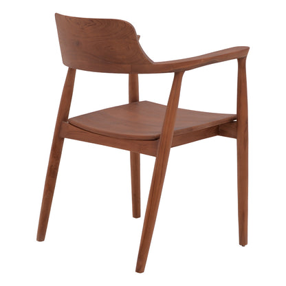 Πολυθρόνα Jambene Teak Ξύλο σε Καρυδί Απόχρωση 57x54x79