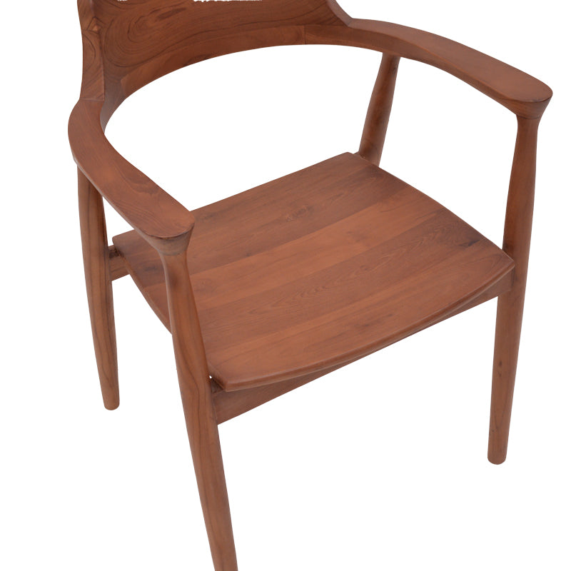 Πολυθρόνα Jambene Teak Ξύλο σε Καρυδί Απόχρωση 57x54x79