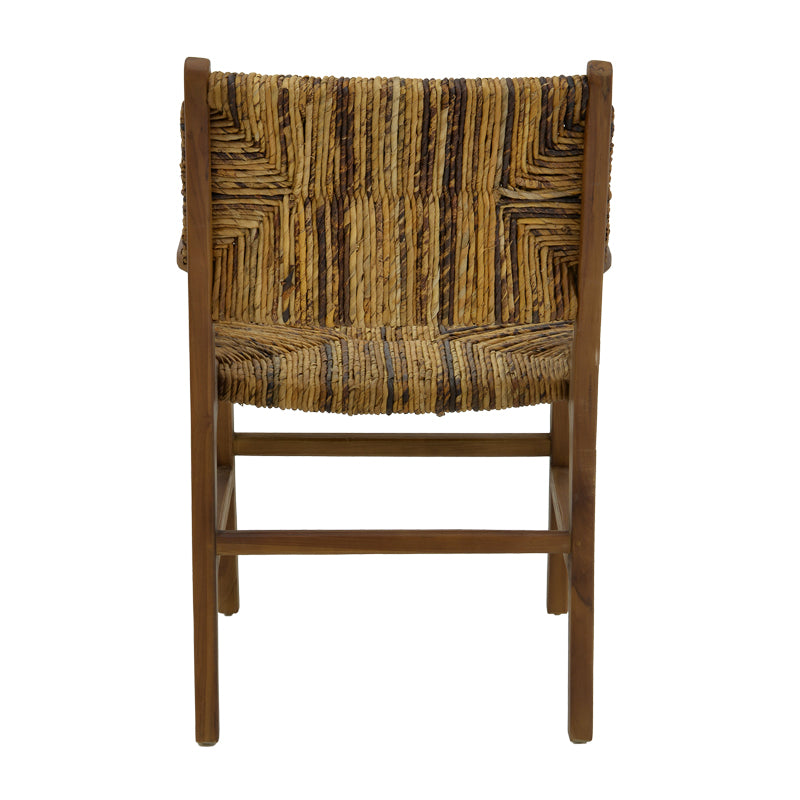 Πολυθρόνα Refane Φυσικό Teak Ξύλο-Banana Σχοινί 55x60x85