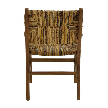 Πολυθρόνα Refane Φυσικό Teak Ξύλο-Banana Σχοινί 55x60x85